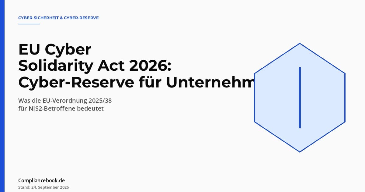 Editorial Hero: EU Cyber Solidarity Act – Schild-Symbol als Metapher für die EU-weite Cyber-Verteidigung und Solidarität